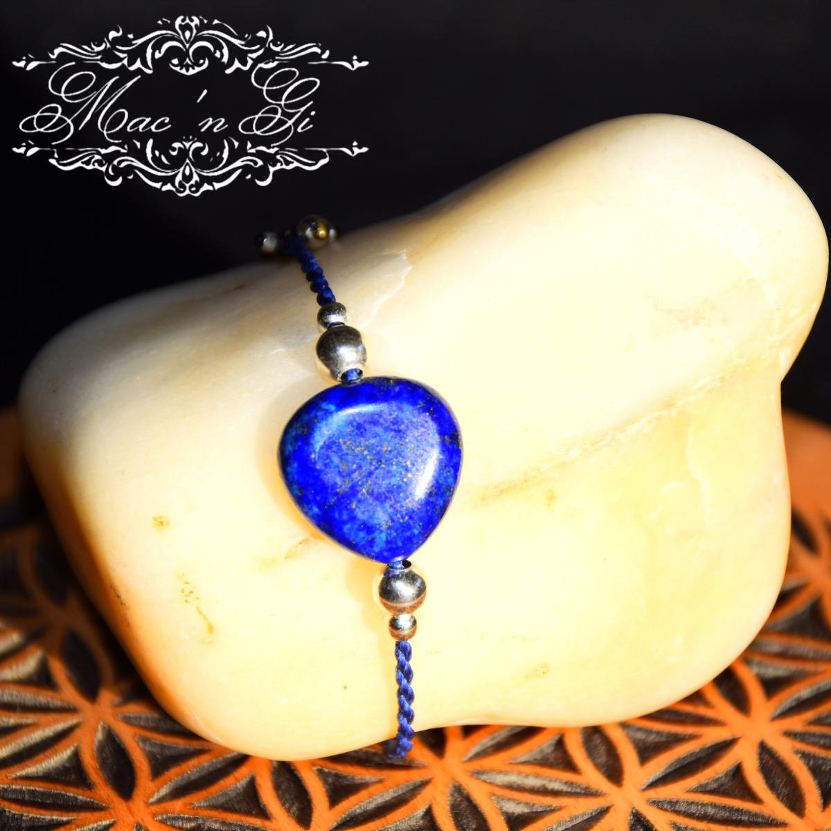 Cœur Lapis Lazuli