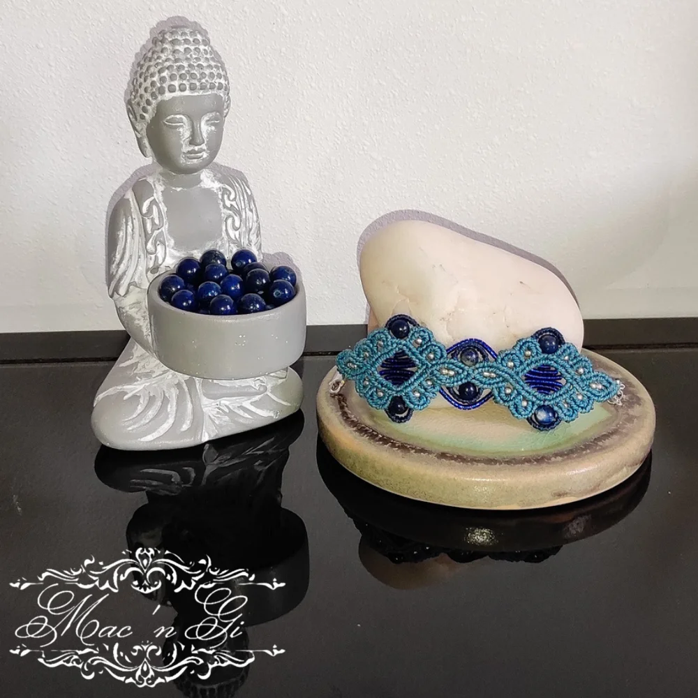 Bracelet Crown Lapis lazuli